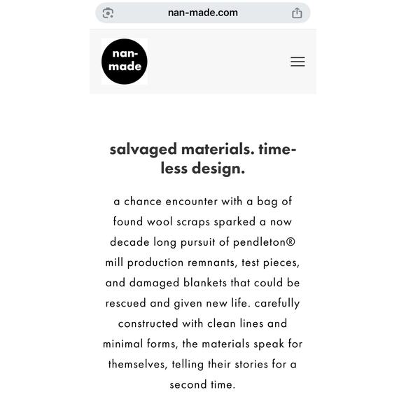 Beautiful Nan-Made Objects Pendleton Wool and Leather Cross-Body Purse - Picture 8 of 11